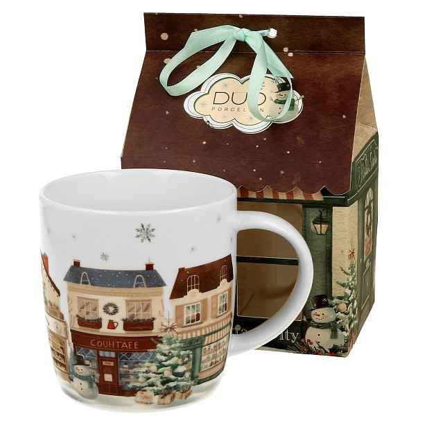 Duo Porcelánový hrnek CHRISTMAS CITY 2 400 ml vícebarevný