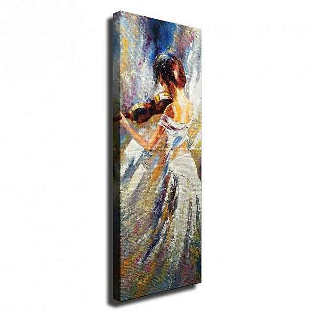 Nástěnný obraz na plátně Violin Player, 30 x 80 cm