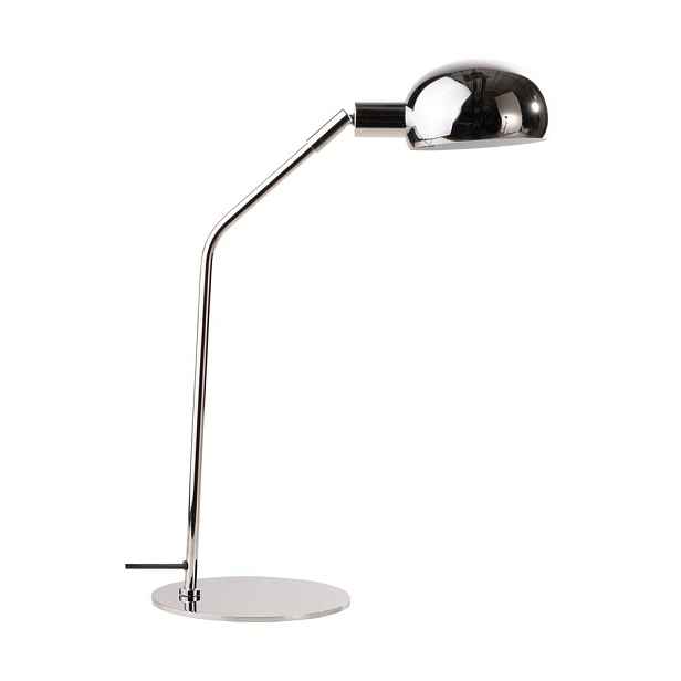Ocelová stolní lampa s ohybatelnou konstrukcí v leskle stříbrné barvě (výška 59 cm) Lincon – Jotex