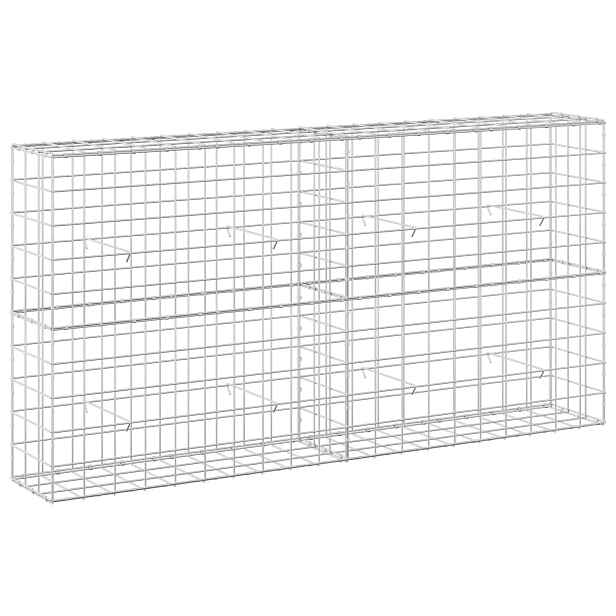 vidaXL Gabion s drátem 5 mm a síťkou 10x10 cm 200x30x100 cm