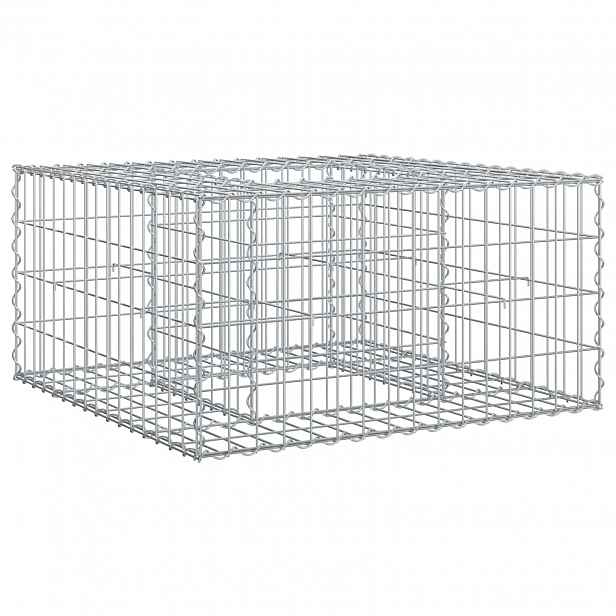 vidaXL Gabionový vyvýšený záhon 80 x 80 x 40 cm Pozinkovaná ocel