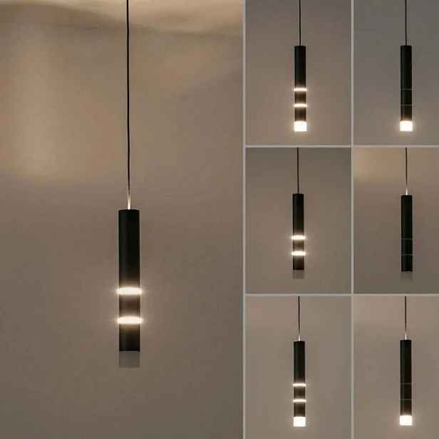 Závěsná lampa Paul Neuhaus černá 12-bodová Led Pure-Vega