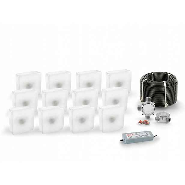 12x Led nájezdové svítidlo 12V IP68 Bc Kolo Ø 7,5