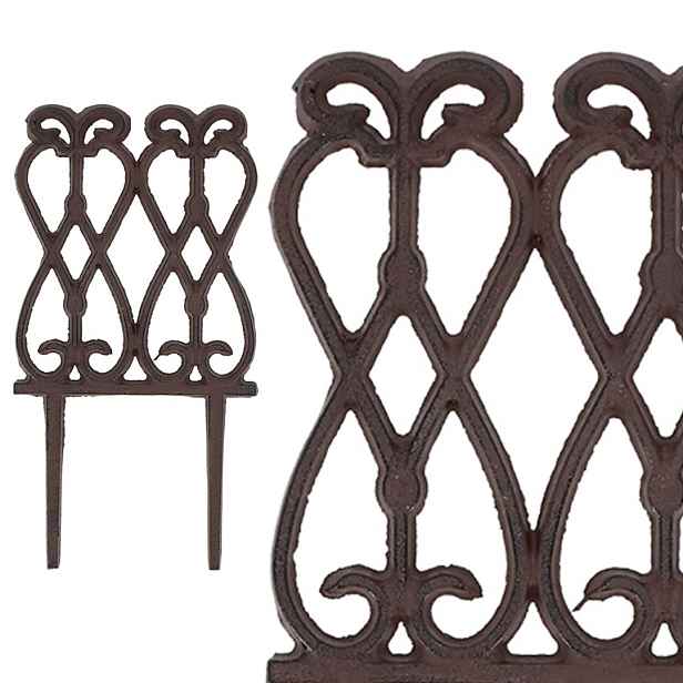 Esschert Design Zahradní plůtek Noria 13,9x26,8 cm hnědý