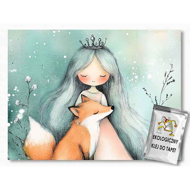 Fototapeta Flizelina Bajka Pohádka Princezna Liška Přátelství 208x146 130g
