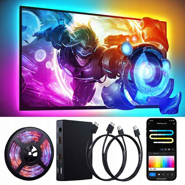 Led osvětlovací páska Rgb Diy Ambilight Neon osvětlení pro Tv 5 m