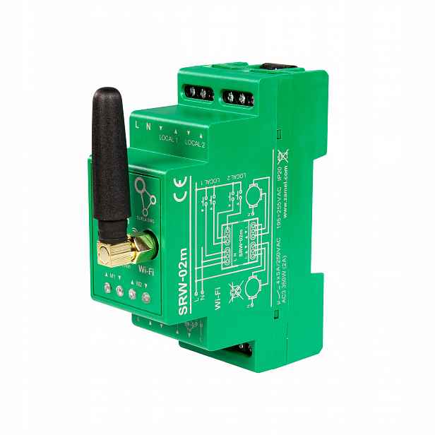 Wi-Fi ovladač rolet pro 2 rolety, modulární SRW-02M