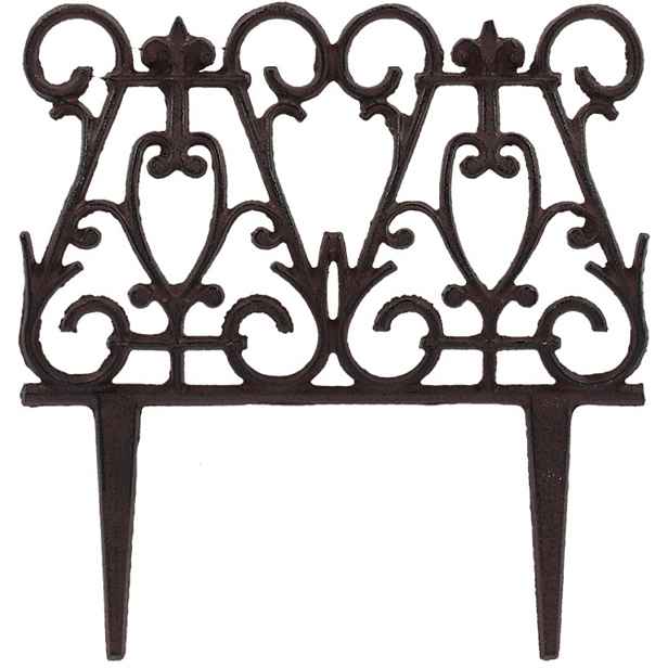 Esschert Design Zahradní plůtek Noria 27,5x26,3 cm hnědý