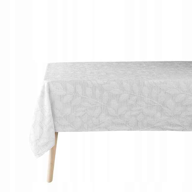 Ubrus na stůl bílý Žakárový rustikální 140x240 cm