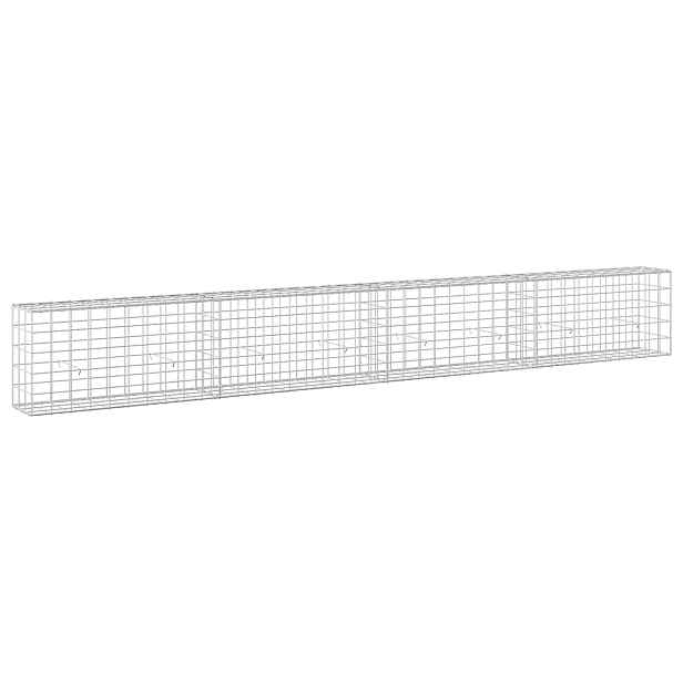 vidaXL Gabion s drátem 5 mm a síťkou 10x10 cm 400x30x50 cm