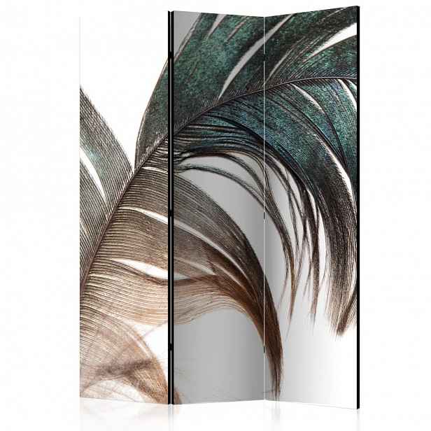 Paraván Beautiful Feather Dekorhome 135x172 cm (3-dílný)