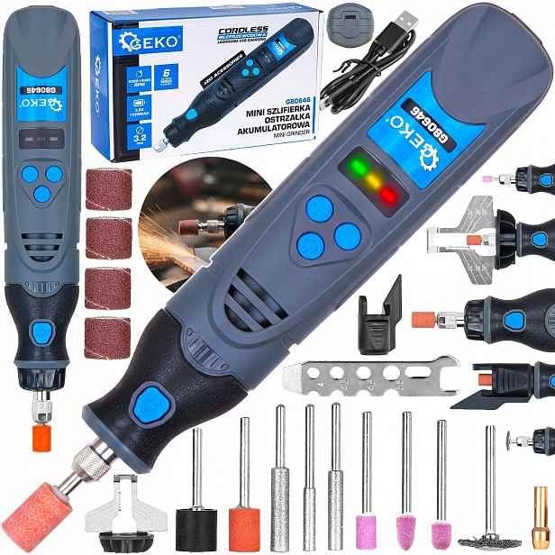 Mini Bruska Multifunkční Stopková Frézka Na Řetězy Sada XXL