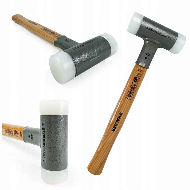 Pevné kladivo s měkkými obojky Supercraft bezodrazové Halder 30 mm