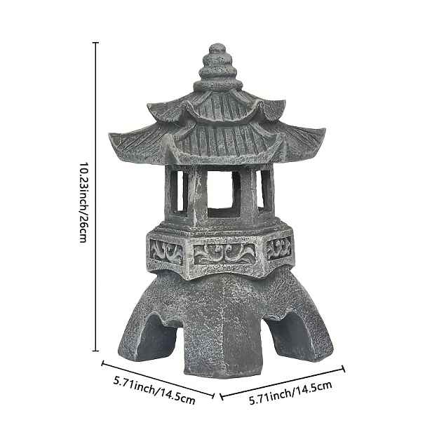 TEMU IP44 Japonský styl série Zen palácové lucerny, retro venkovský styl, zahradní a krajinné dekorace, osvětlení pro zahrady a trávníky, dárky na
