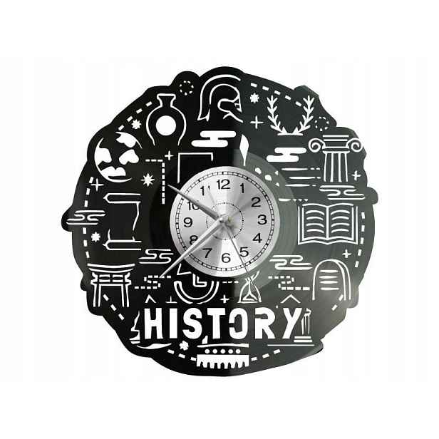 Historika Dárek Originální dekorace do domu Hodiny z vinylové desky