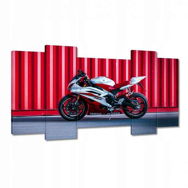 Obrazy 120x65 Bílo-červená Yamaha