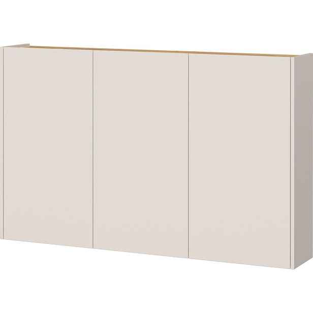 Krémová skříňka v dekoru dubu 138x87x25 cm Libbiano – Germania