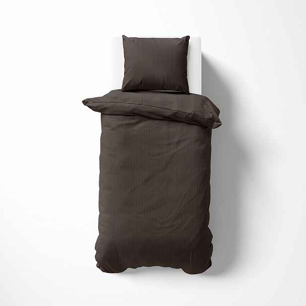 Sada Povlečení Z Adamašku 140x200 Pure Collection Mocha (čokoládová)