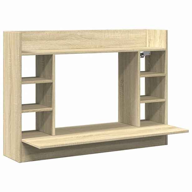 vidaXL Nástěnný psací stůl dub sonoma 105x48x75 cm kompozitní dřevo