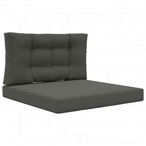 vidaXL Venkovní polštář na pohovku Polyester Antracitová 80 x 80 cm