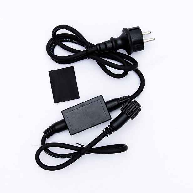 Easy Fix zdrojový kabel venkovní s neoddělitelným AC/DC 480 W, 150 cm černý kabel IP67
