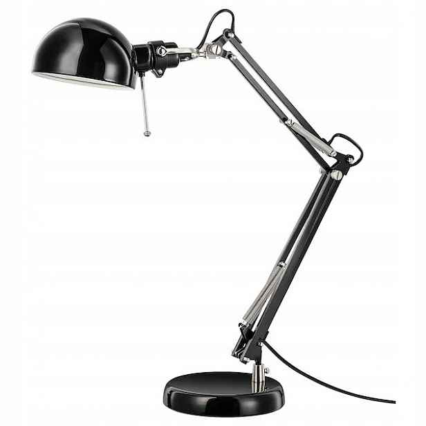 Ikea stolní lampa Forsa stolní lampa Černá