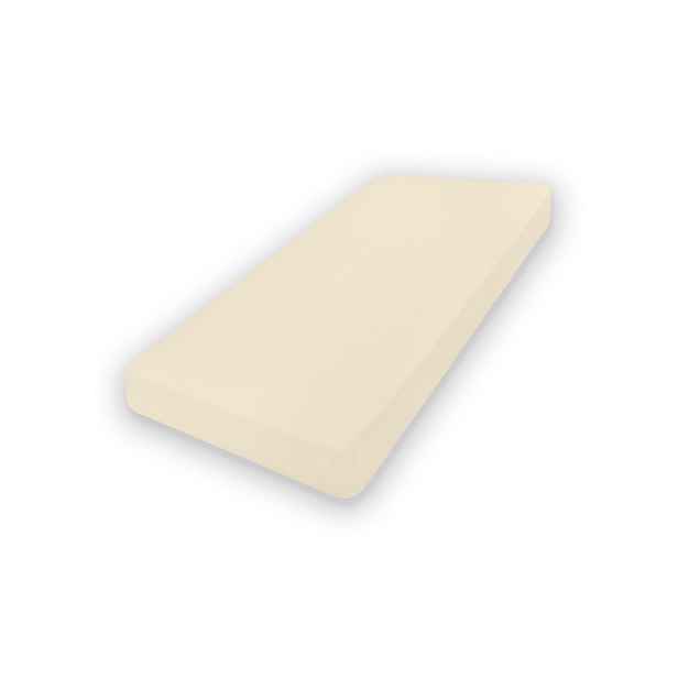 Prostěradlo Jersey s gumou 210/220x190/200x30 Krémové Premium