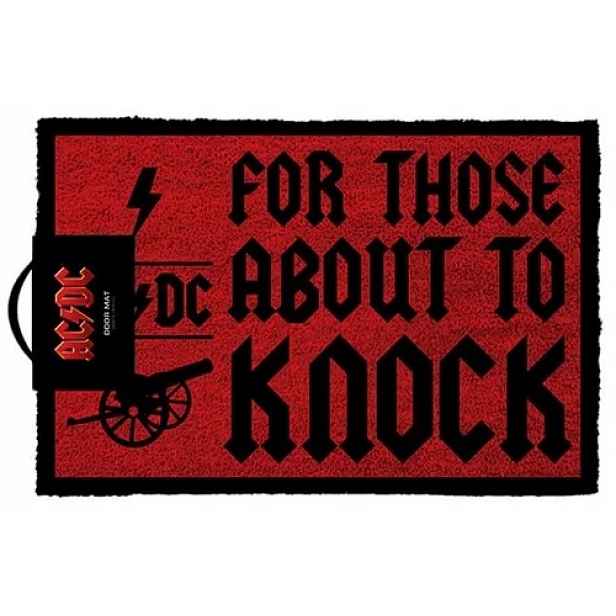 Rohožka Ac/dc For Those About To Knock 60 x 40 cm