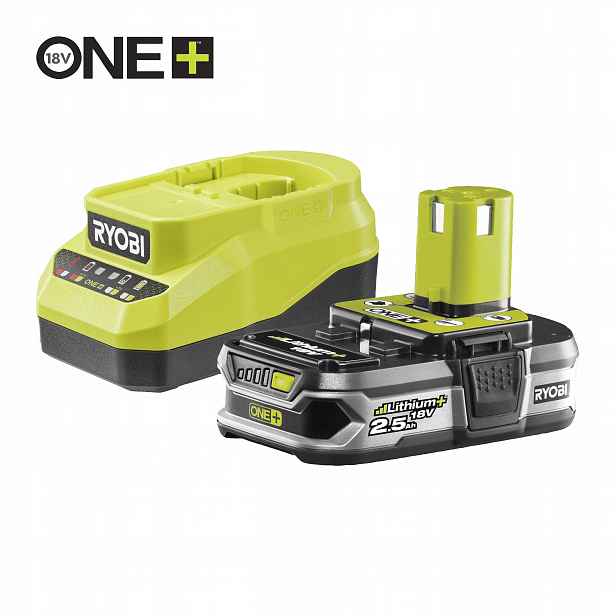 Ryobi RC18120A-125 18V One+ Sada akumulátoru 1x2.5Ah s nabíječkou