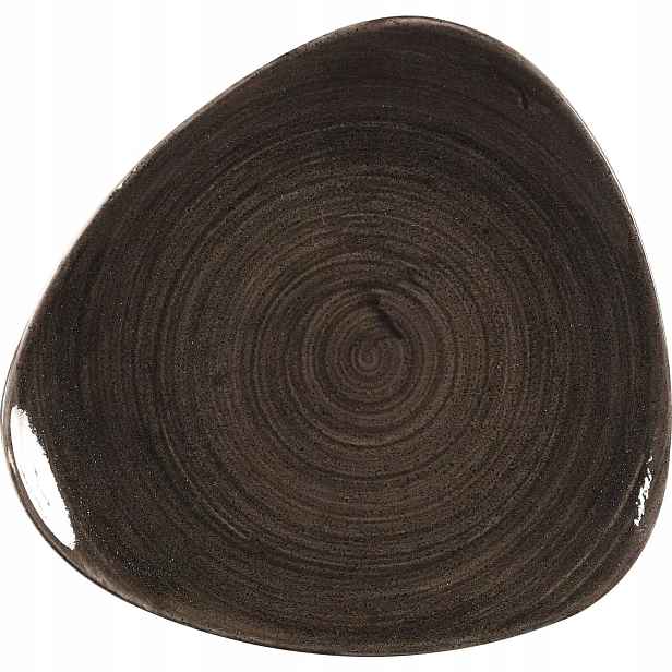 Talíř mělký Churchill Stonecast Iron Black 31,1 cm, trojúhelníkový 6 ks