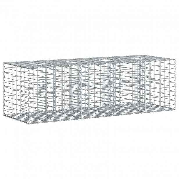 vidaXL Gabionový vyvýšený záhon 180 x 60 x 55 cm Pozinkovaná ocel