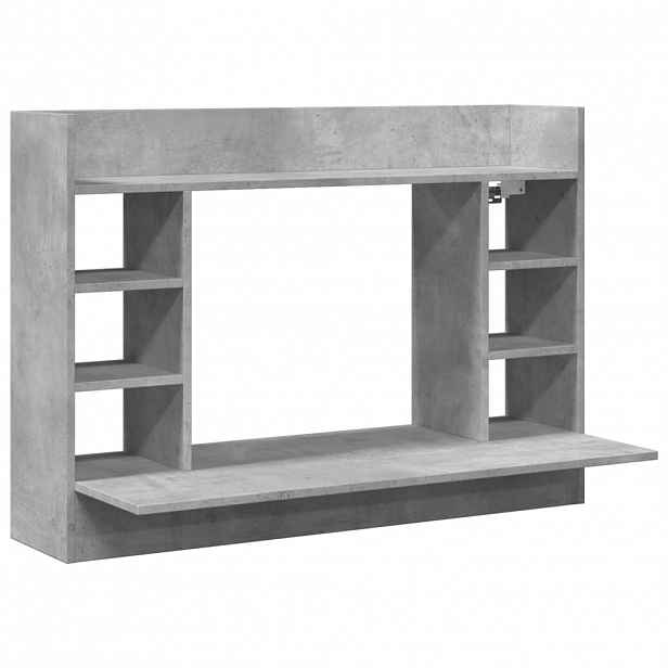 vidaXL Nástěnný psací stůl betonově šedý 105x48x75 cm kompozitní dřevo