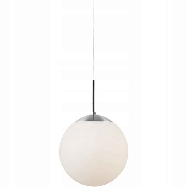 Závěsná lampa Cafe bílá, stmívatelná, harmonická forma v obývacím pokoji Nordlux
