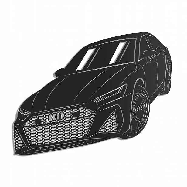 Dřevěný 3D obraz Audi Rs 7 Nástěnná Dekorace Dárek XL