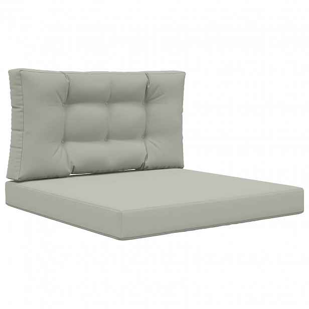 vidaXL Venkovní polštář na pohovku Polyester Šedá 80 x 80 cm
