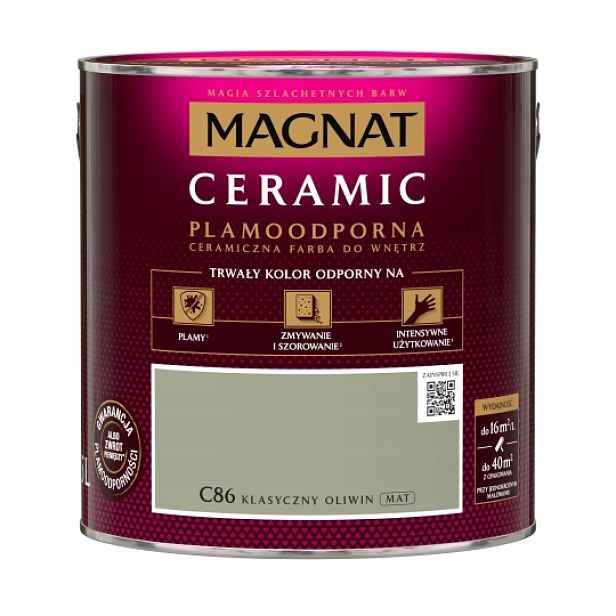 Magnat Ceramic Skvrnitá Barva Na Stěny 2,5L Klasický Olivín C86