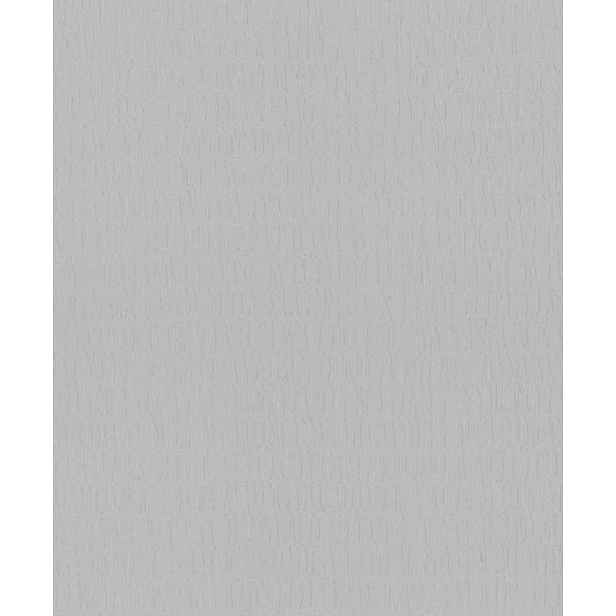 Šedá vinylová tapeta na flizelině, stříbrný vzor, elegantní 10M X 106CM