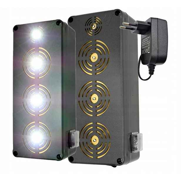 Vodotěsný, ultrazvukový odpuzovač na kuny, myši,potkany Viano OD16 King Led