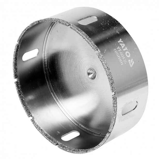 Vrták diamantový Yato YT-60435 105 mm na slinutou dlažbu a keramiku, pro mokré/suché použití