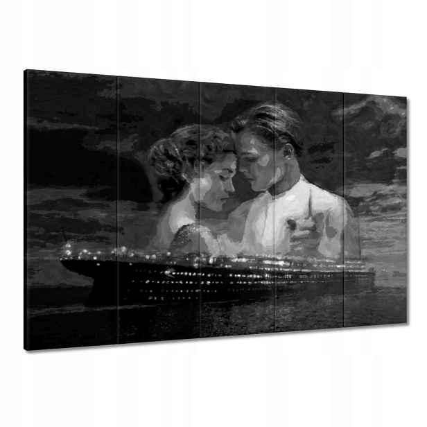 Obrazy 100x70 Titanic Černobílé