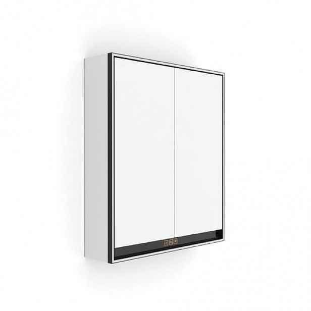 Nimco GA 1 zrcadlová skříňka s osvětlením 60,5x70 cm sklo černá GAC10002VX90