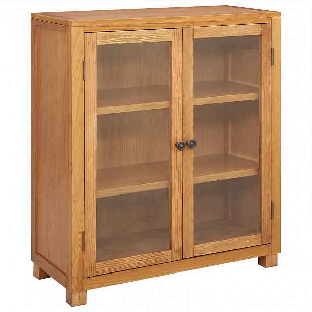 vidaXL Truhlářský s policí Hnědá 80 x 35 x 95 cm Masivní dubové dřevo