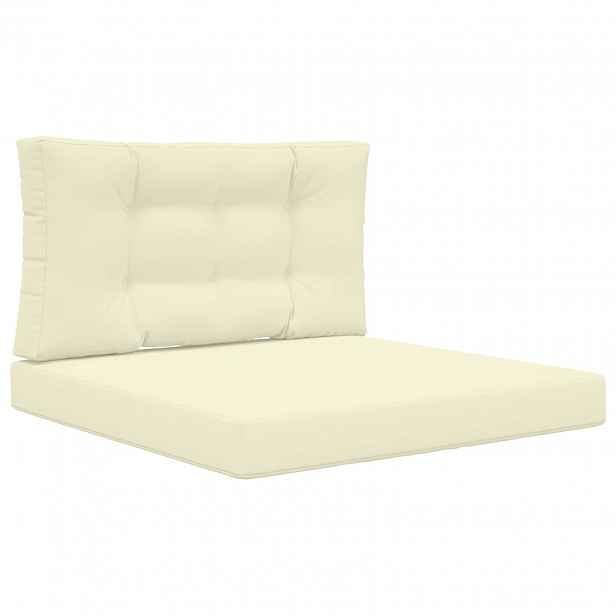 vidaXL Venkovní polštář na pohovku Polyester Krémová 80 x 80 cm
