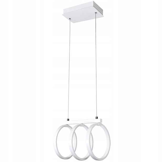 Závěsná lampa lustr Led trojitý bílý prstenec moderní Polux