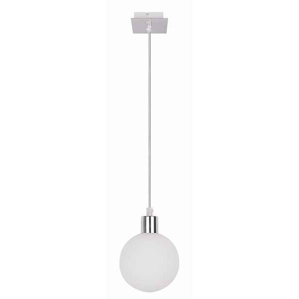 Candellux Oden závěsná lampa chromovaná bílá 1xG9 40W Ø12 cm