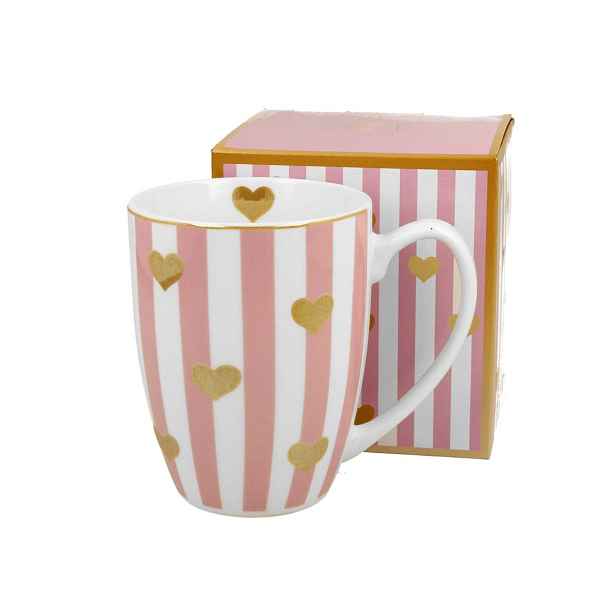 Duo Porcelánový hrnek HEARTS 360 ml vícebarevný