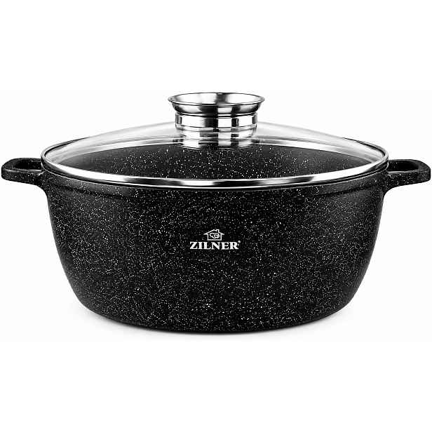 Mramorová pánev s víkem 17,5 l 40 cm Zilner