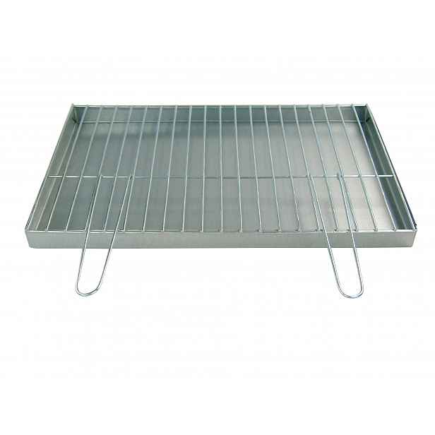 Rošt 60x40 cm průměr 4 mm popelník – skládací rukojeti