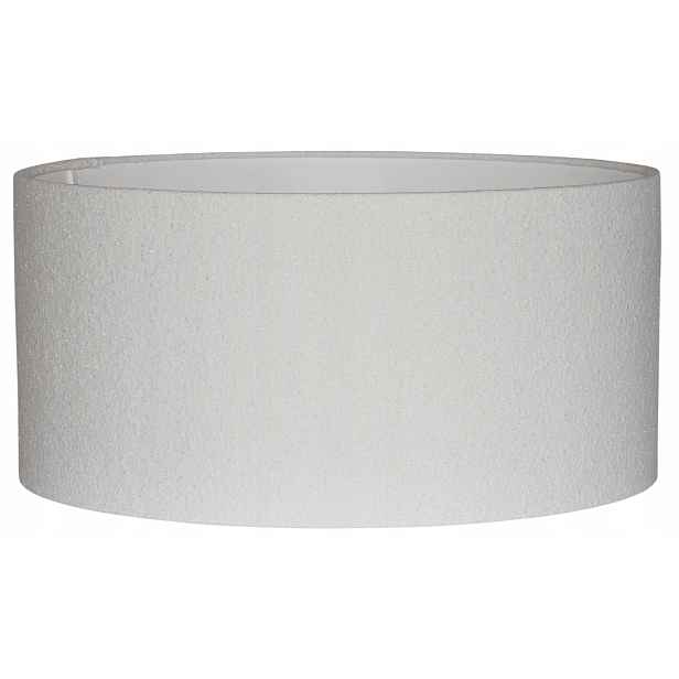 Stínidlo válec E27 bílé Boucle ⌀ 40 cm h20 Zavinovací okraje Venosa