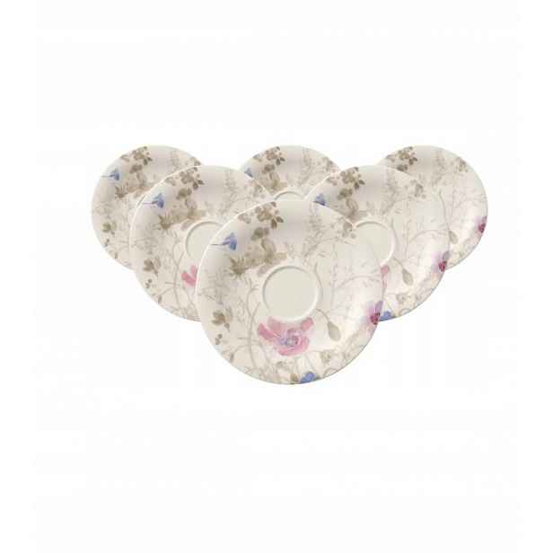 Villeroy & Boch Mariefleur Gris snídaňové talíře 19 cm, sada 6 ks